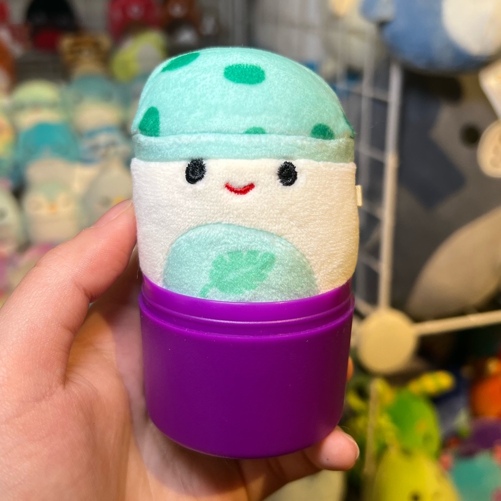 Squishmallows Sydney the Mushroom with Leaf 2.5" Micromallow Stuffed Plush